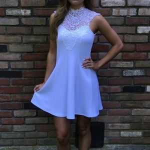 White Lace Charlotte Russe Dress